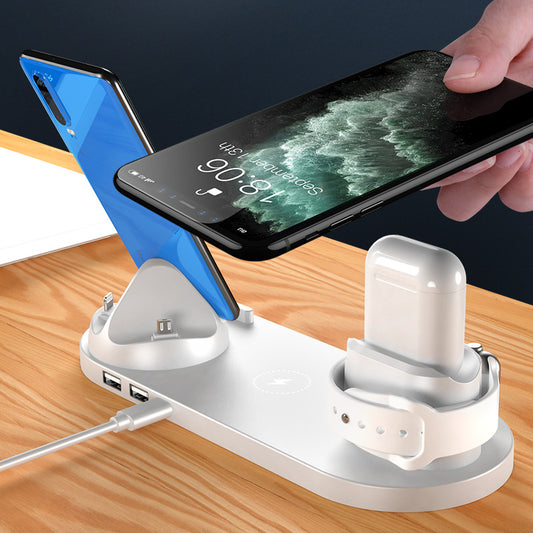 6-in-1 wireless charging dock station